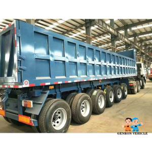 Wholesale 3 Axles / 6 Axles Air Suspension Dumping Truck Semi - Trailer 80 Tons Capacity from china suppliers
