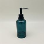 Vintage Glass Bathroom Accessories In teal Color painting Round Shape