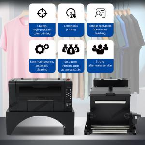 Wholesale DTF Printer A3 13inch XP600 Head Inkjet Printer 7 Colors for Cloth T Shirt Printing from china suppliers