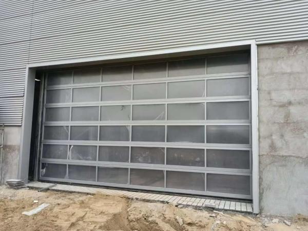 40mm UV Proof Vertical Lift Modern sectional overhead full view Aluminum