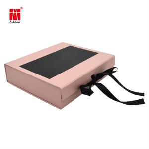 Wholesale Ribbon Bowtie Collapsible Cardboard Boxes , 150-450gsm 8x6x3 Shipping Boxes from china suppliers