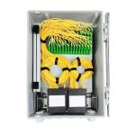 Gray 96 Cores Outdoor FTTH SC Fiber Optic Terminal Box Network Fiber Distributio
