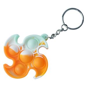 Wholesale Windmill Children'S Educational Toy Stress Relief Keychain Bubble Pop Fidget Toy from china suppliers