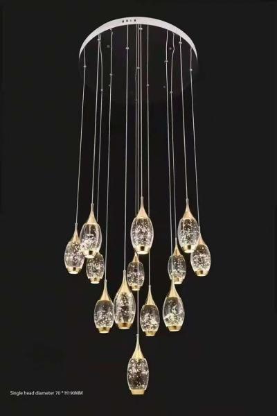Perfume bottle shaped stair light duplex living room headlight villa light