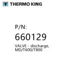 Md / T600 / T800 Thermo King Parts Spare 660129 Valve Discharge