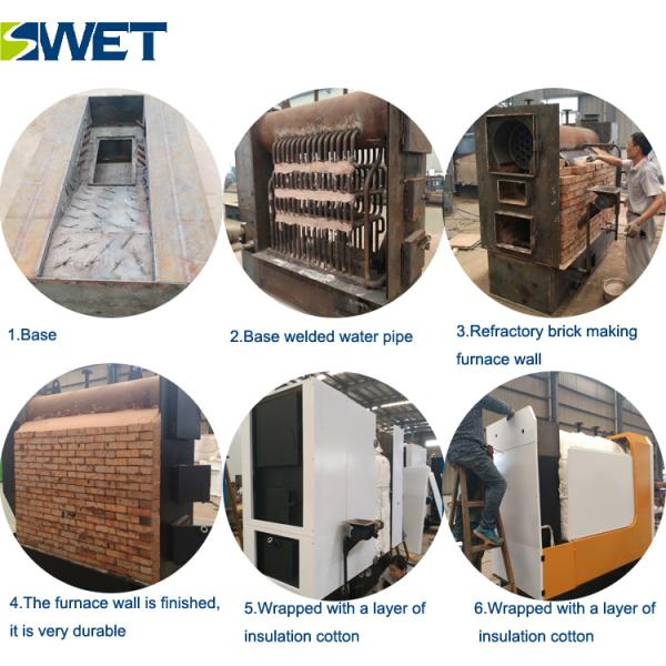 Biomass Fuel Industrial Steam Boiler Quick Loading 300kg Once Through