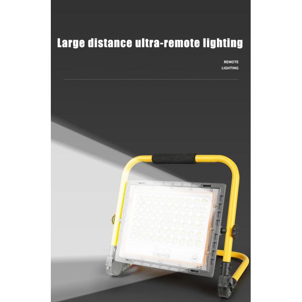 High-power LED rechargeable floodlight; portable and handheld; ideal for mutiple situations