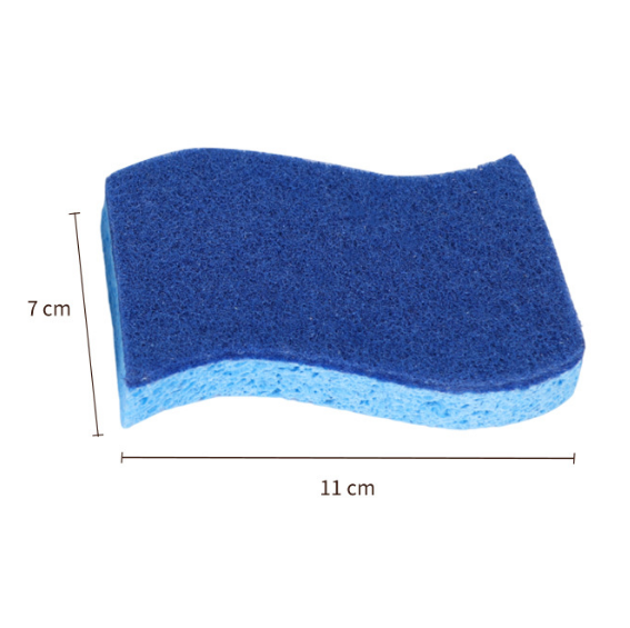 High Absorbency Cellulose Scouring Pad in use on cookware