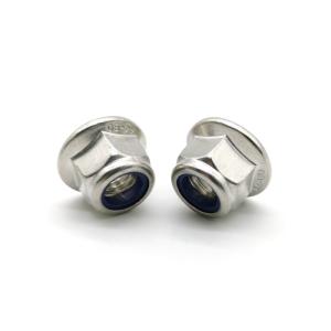 Wholesale M12 Nylon Insert Lock Nuts DIN 6926 A4-80 316L Stainless Steel Hex Flange Nut from china suppliers