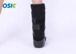 Black Medical Walking Boot For Broken Foot , Pneumatic Walking Boot Universal