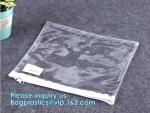 Matte Frosted PVC EVA Swimwear Clothing Zip lockk Bag, Biodegradable Cosmetic