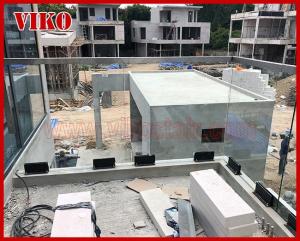 Wholesale Glass Spigot For Glass Railing VH105SB UChannel Cap Handrail 304 stainless steel Glass Spigot Tempered glass RailingClea from china suppliers