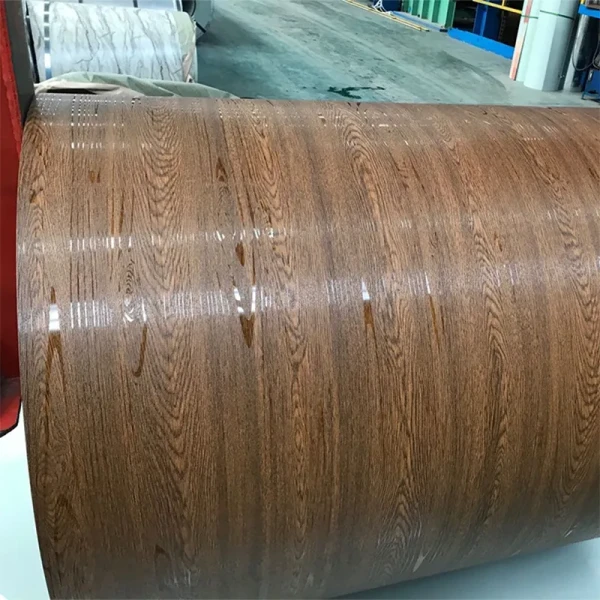 Wood Grain Pattern Printed Color Coated Steel Coil PPGI Roll Prepainted Galvanized Steel Sheets / Coils
