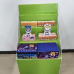 Green Corrugated Plastic Display Supermarket Cardboard POS Displays