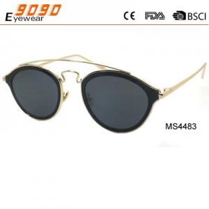China Men's sunglasses with metal  frame, new fashionable designer style, UV 400 Protection Lens on sale