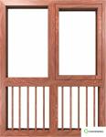 Wooden Grain Extrusion Window And Door Aluminum Profiles With Great Feeling