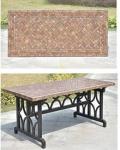 Leisure Garden Cast Aluminum 8 Seater Outdoor Furniture Table And Chair Set