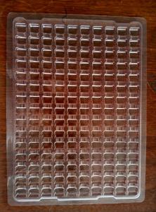 Wholesale clear blister packing tray for electronics 72 holes from china suppliers