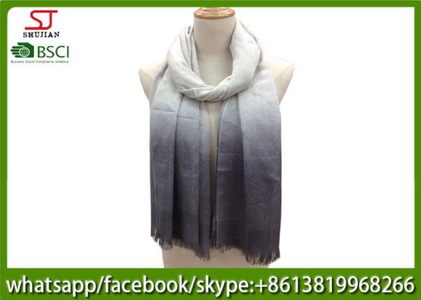 Chinese factory frayed ombre lightweight scarf 100% Viscose 70*180cm spring