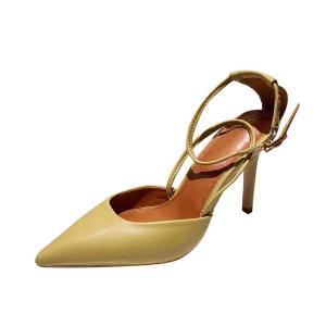 Wholesale YTH001 Baotou Women'S Sandals Pointed Toe Fashion Buckle Strap Ladies Stiletto Cross Strap High Heels Brand Women'S Shoe from china suppliers