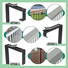 Heavy Duty Iron Flower Box Wall Mounting Hooks for Universal Window Box Brackets