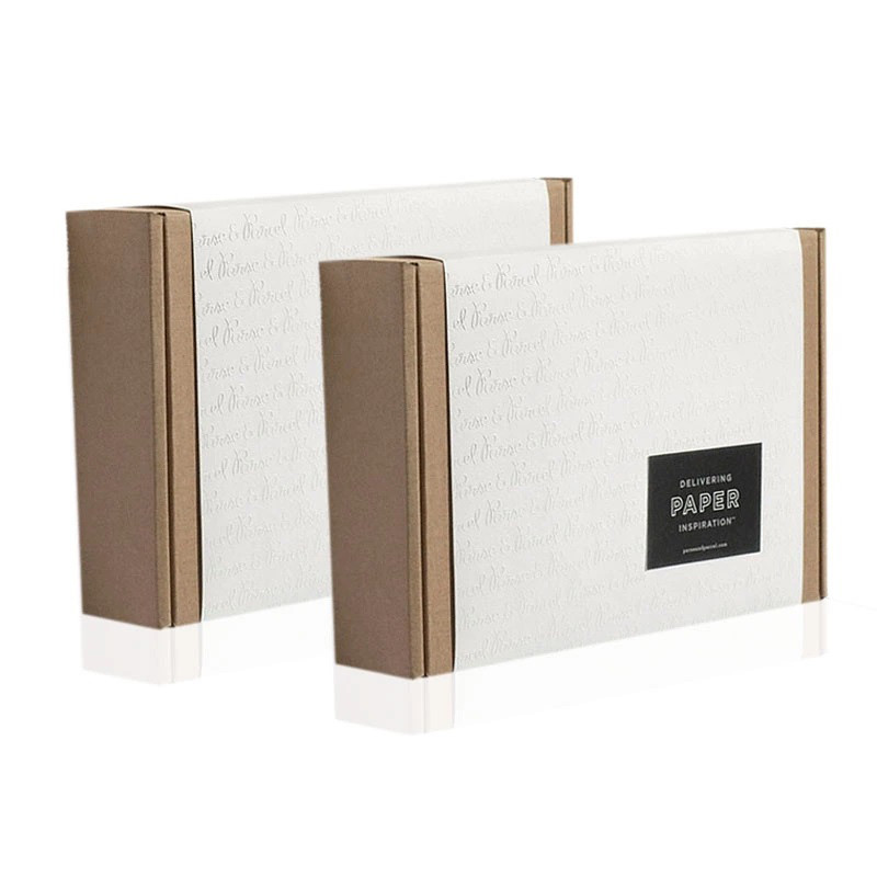 C1S Art Paper Corrugated Shipping Boxes UV Varnish Cardboard Flat Pack Boxes