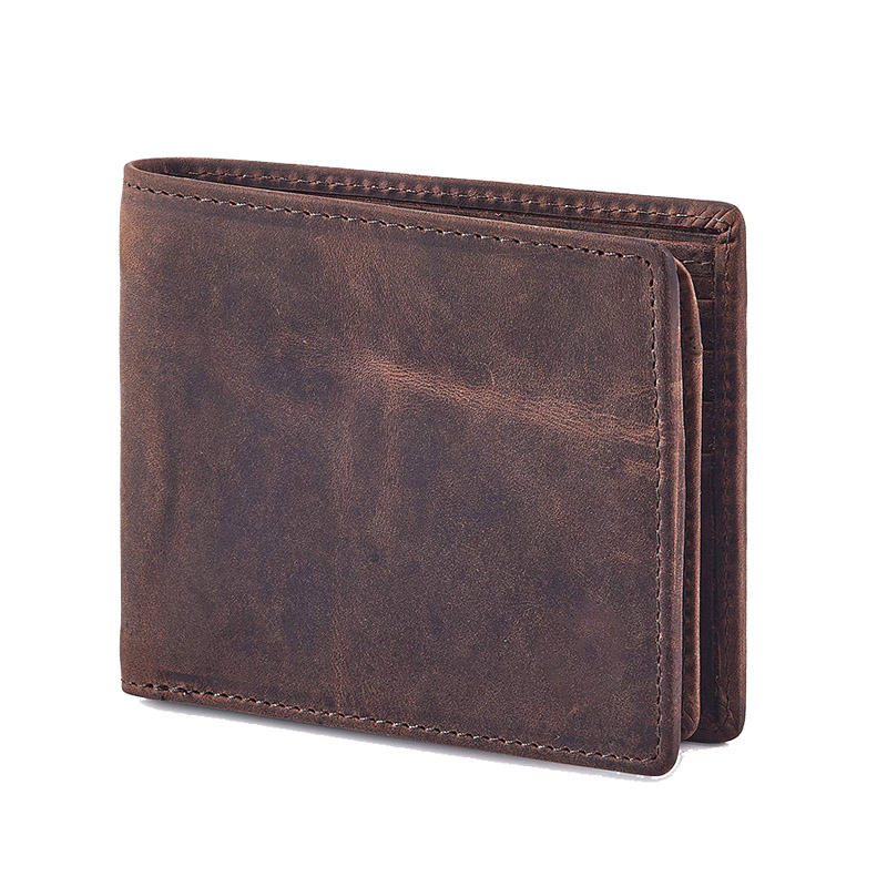 12cm * 10cm * 2cm Full Grain Leather Wallet Set with RFID Blocking and None Decoration