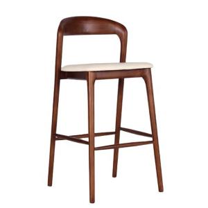 Wholesale Commercial Furniture High Chair Bar Stool for Modern Hotel and Restaurant Wood Barstool Furniture from china suppliers