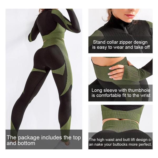 High Waist Legging Running Outfit Gym Sets with 2000 Quantity and Customizable OEM/MOQ