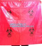 Biohazard Waste Disposal Bags Drawstring, Gallon Capacity, Medical Garbage Bags,