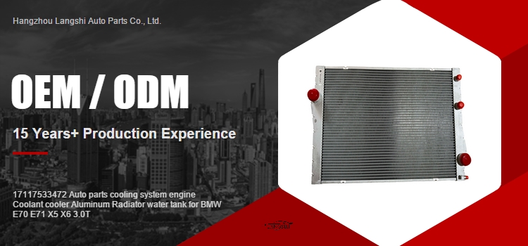 Auto Parts Aluminum Radiator for BMW E70 E71 X5 X5 35iX 3.0T Cooling System 17118654431