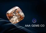 Cushion Cutting Classic Champagne Moissanite For Rings , Pendant