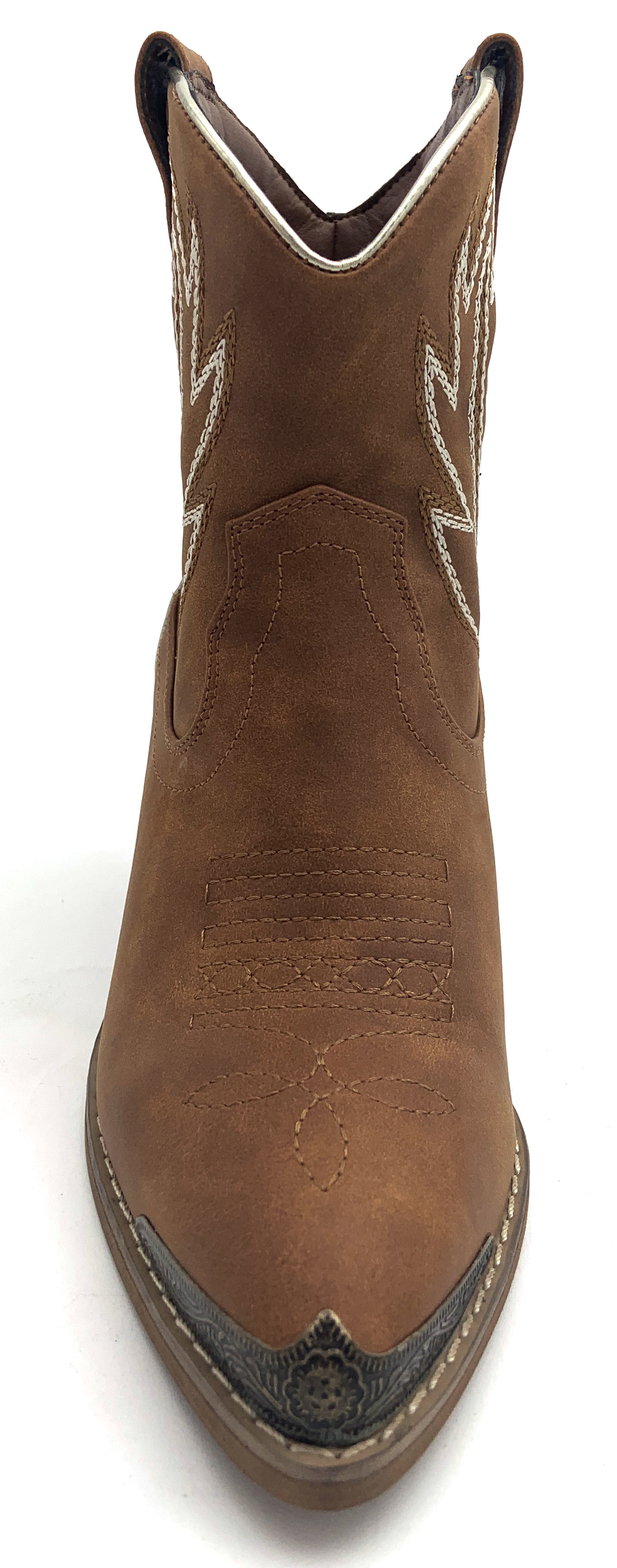 Mid Calf Height Womens Ankle Boots With High Heel Pull On Closure Type