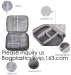 Trend Design Velvet Quilted Cosmetic Bag,Customized 2pcs Set Makeup Bag,