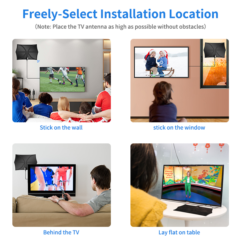 Customizable Cable Length Smart 4K Free Test List Channels Amplificatore Digitale Per Hd Tv Antenna