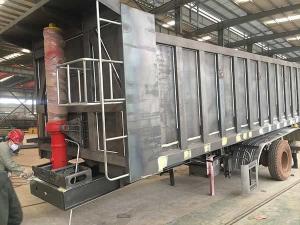 Wholesale Low Flat Tipper Semi Trailer 1 Axles 60 Tons Semi Tipper Truck from china suppliers