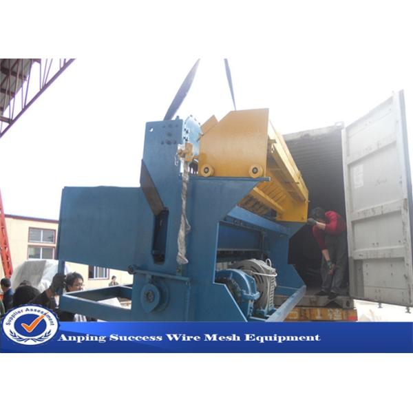 Reinforcing Bar Wire Fence Machine / Crimped Wire Mesh Machine Customized Color