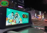 Outdoor Full Color Double Side Taxi P5 Advertising LED Display Car Roof Sign