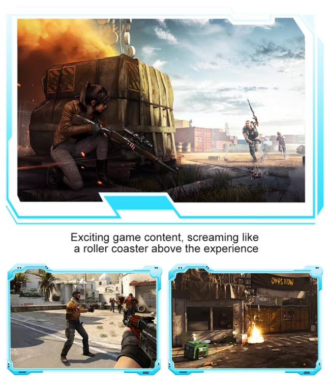 9D VR Shooting Arena Machine Multiplayer Free Roam Virtual Reality Game for Indoor Park Shopping Mall Team Building