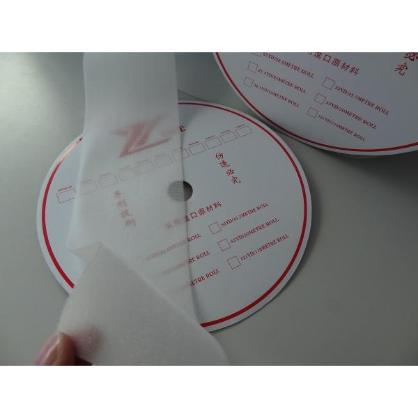 Transparent Nylon Hook And Loop Straps With Silk Screen Logo Print