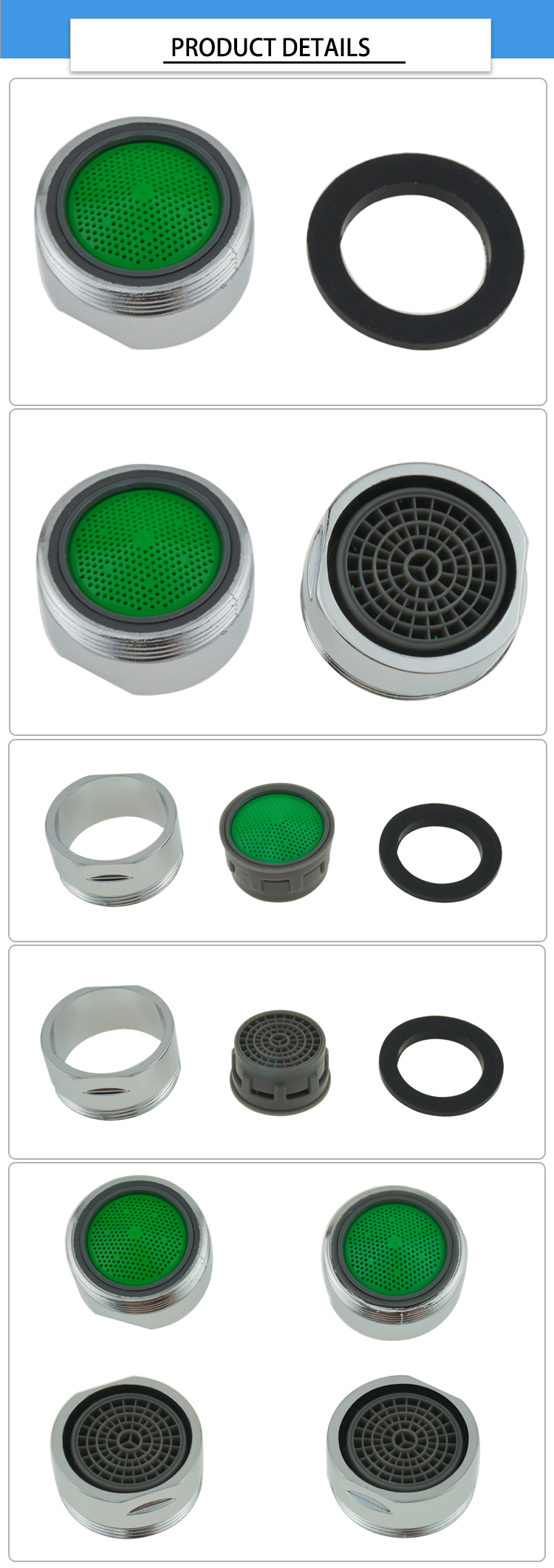 M24 ABS Plastic Water Saving Mixer Tap Aerator
