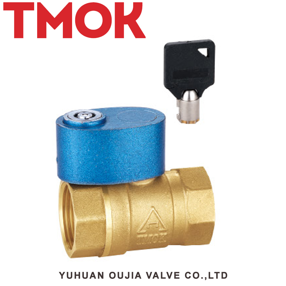 top sales brass color black handle compression fitting external thread brass ball vavle