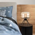 Nordic Modern Simple Luxury Glass Table Lamp for Home Bedroom Bedside Living