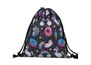 Wholesale 210d Polyester Drawstring Bag Backpack Sack Bags Silk Screen Printed from china suppliers