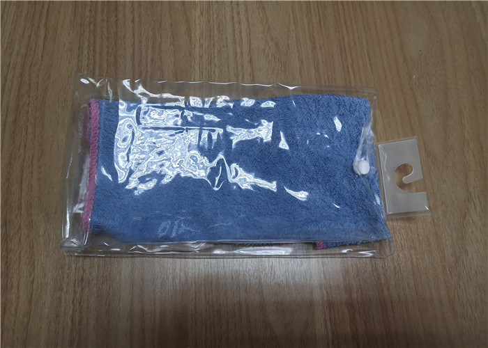 Soft PVC Packaging Bags Transparent Color , Towel Package Bags Eco friendly