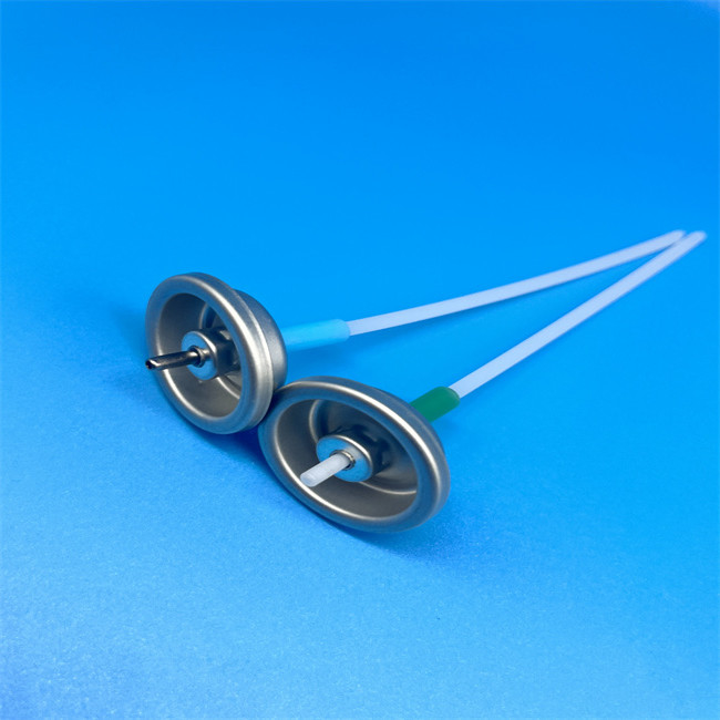 Metered Silver Aerosol Valve Mist Spray Pattern Free Sample Available 50/75/100/120/150/200mcl