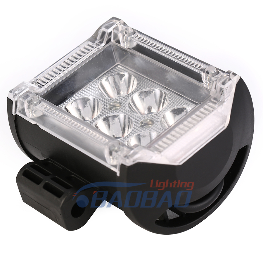 6 LED 18W Flash Multiple Color Universal Auto Spotlight Work Lights