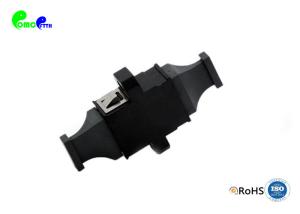 Wholesale Fiber Optic Adapter MTP Standard footprint Key-up Key down One -Piece Plastic Black With Full Flange from china suppliers