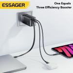ESSAGER ES-CD49 Series 2 Ports 65W GaN Charger USB Wall Adapter
