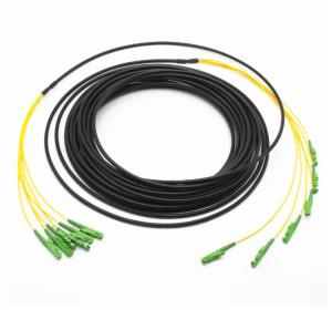 Wholesale Outdoor 6 Core 9/125 OS2 Fiber Optic Cable Single Mode E2000/APC Multifiber Cable Assembly from china suppliers